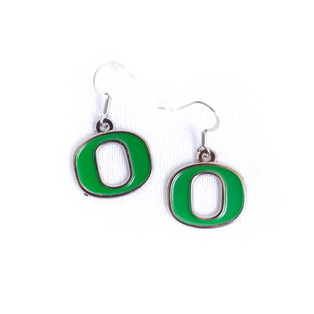 Classic Oregon O, Neil, Green, Earrings, Metal, Accessories, Women, Dangle, 833792